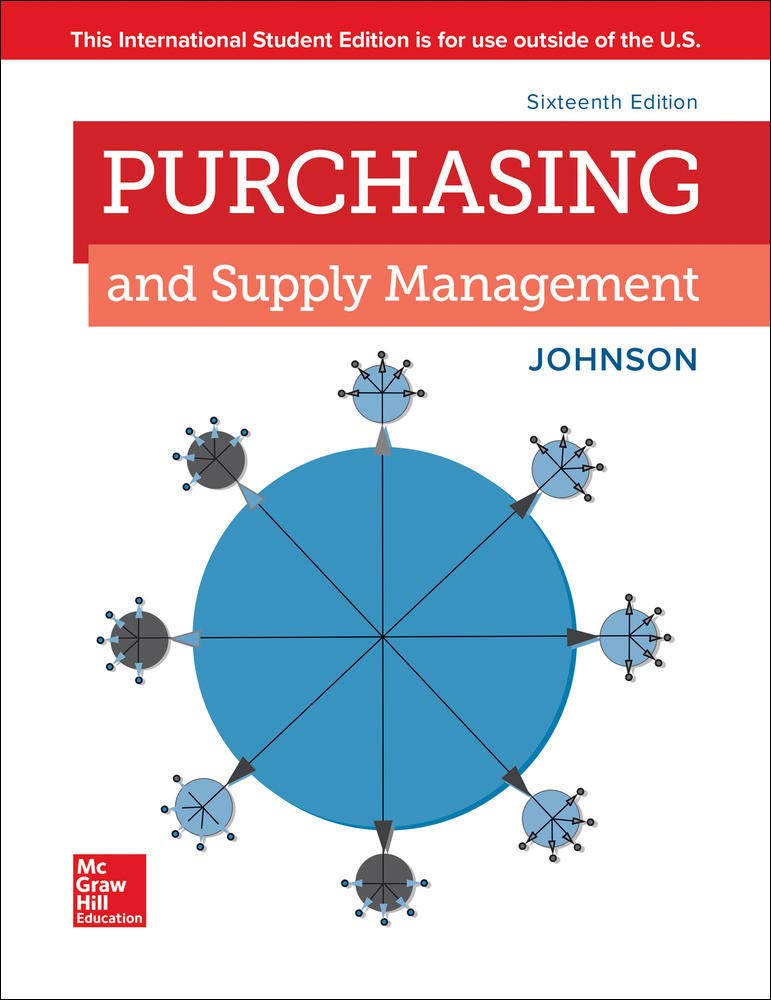 Purchasing and Supply Management Paperback – International Edition, January 23, 2019