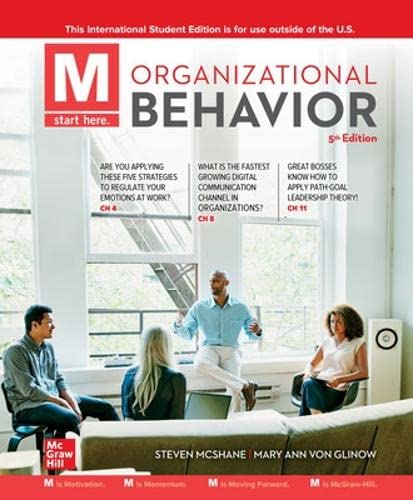 ISE M: Organizational Behavior 5th Edition