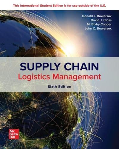 Supply Chain Logistics Management ISE Paperback – January 1, 2023