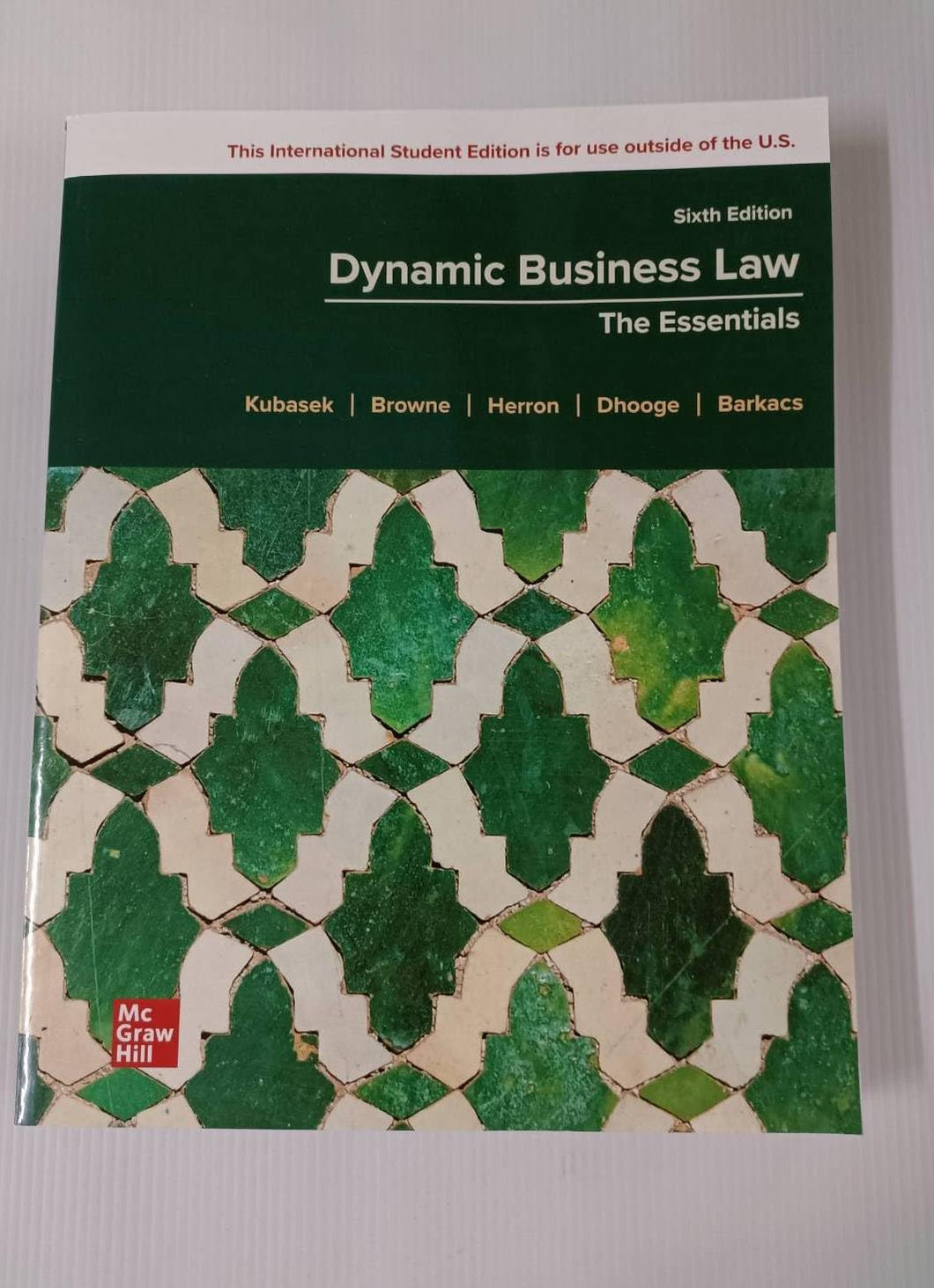 Dynamic Business Law: The Essentials ISE Paperback – January 1, 2023