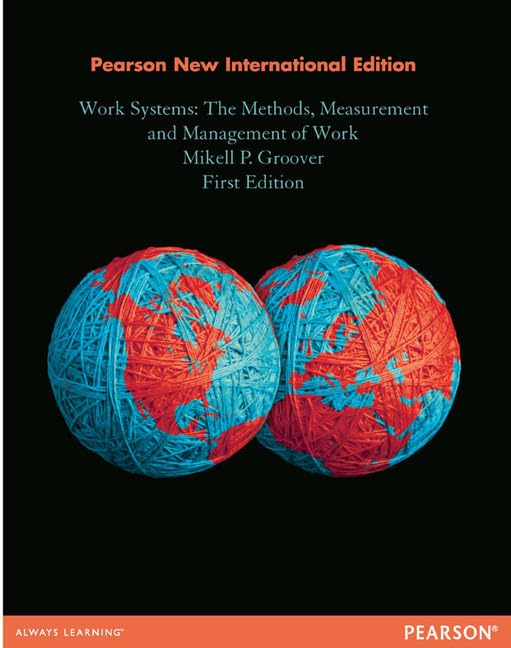 Work Systems: Pearson New International Edition Paperback